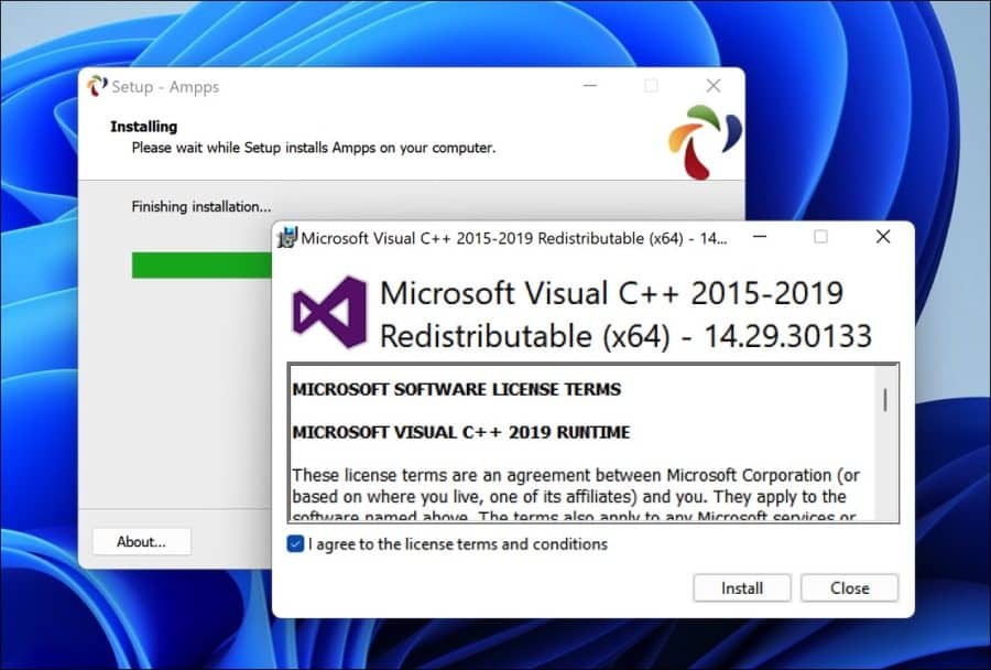 Microsoft Visual C++ installeren