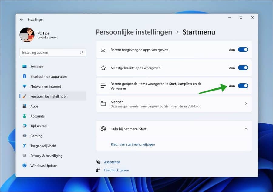 Zeigen Sie kürzlich geöffnete Elemente in Start, Sprunglisten und Explorer an