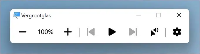 Vergrootglas in Windows 11