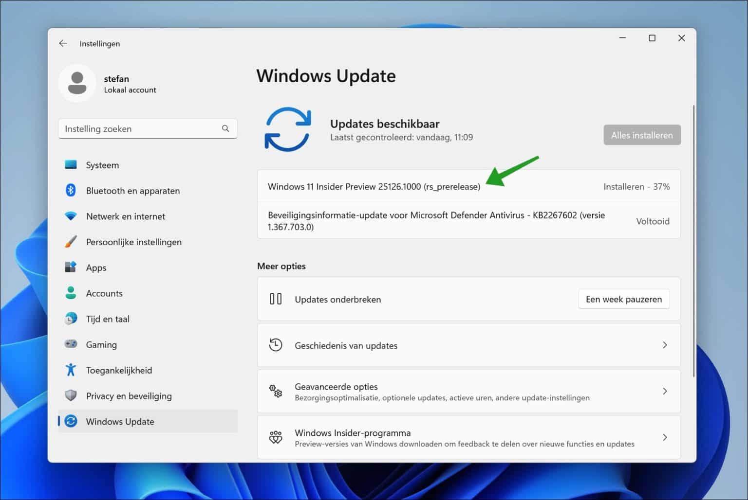 Stickers toevoegen in Windows 11 desktop of bureaublad