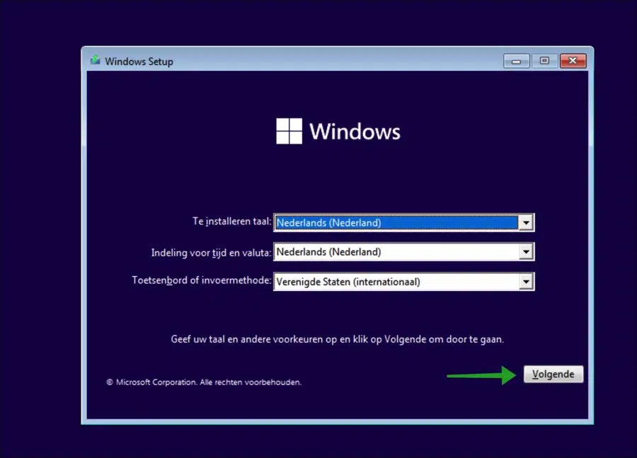Windows 11 installatie
