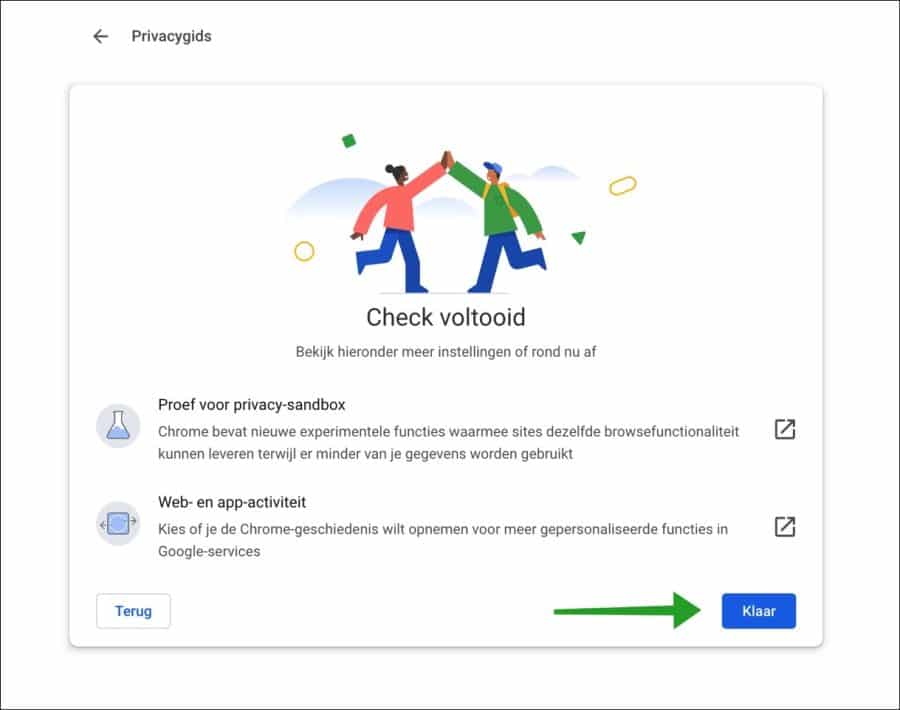 privacygids check voltooid