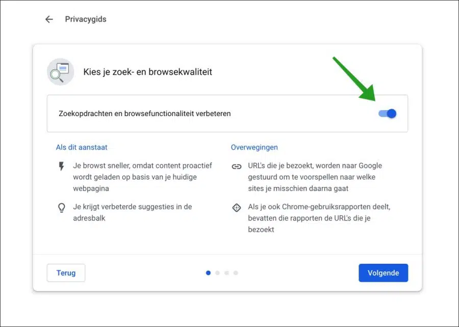privacygids zoek- en browsekwaliteit