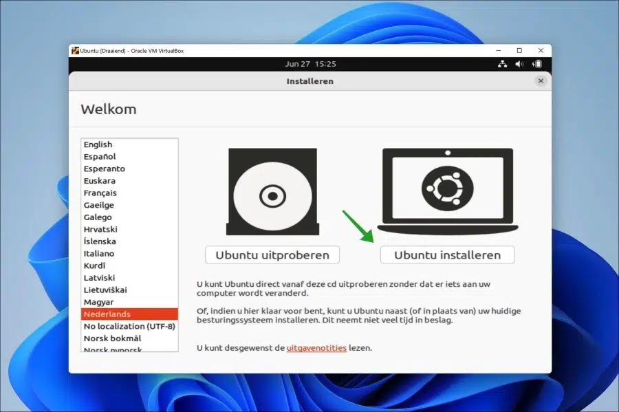 Ubuntu Linux installeren