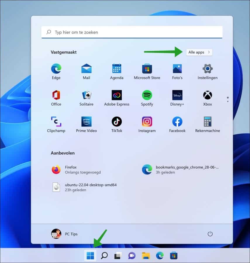 windows terminal als beheerder openen via het startmenu