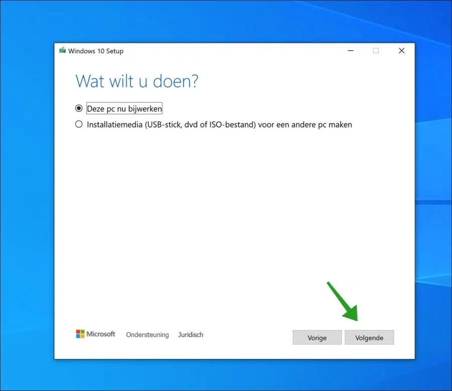 Deze PC nu bijwerken