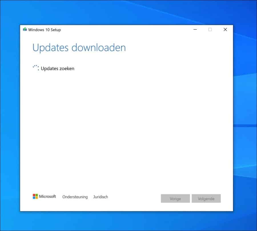 Updates downloaden en zoeken via media creation tool