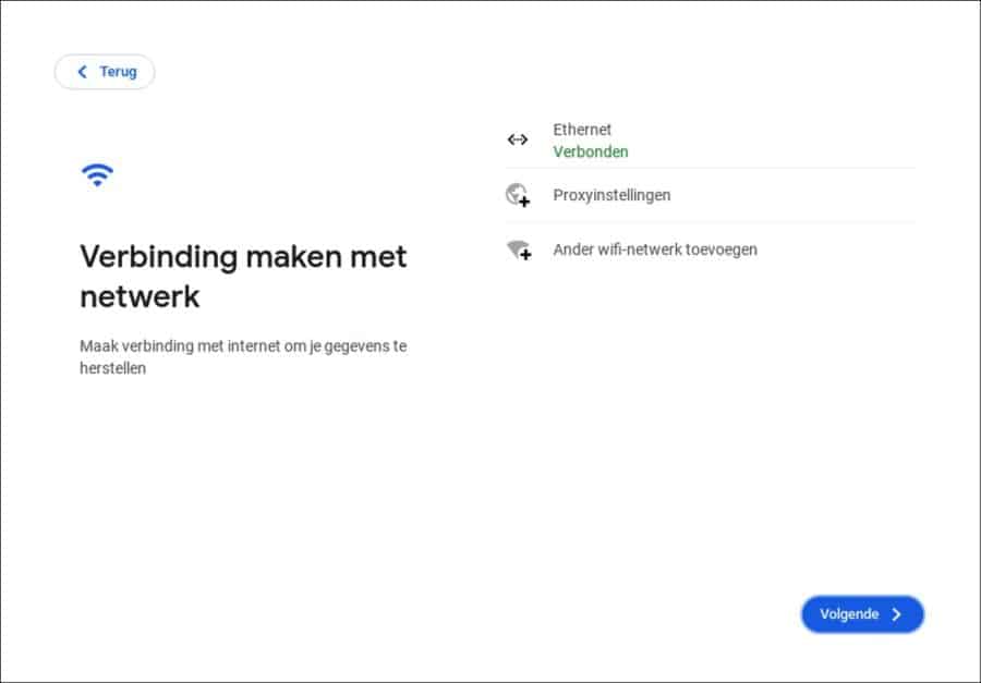 Verbinding maken met het netwerk