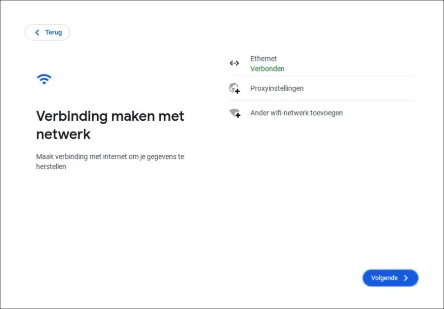Verbinding maken met het netwerk