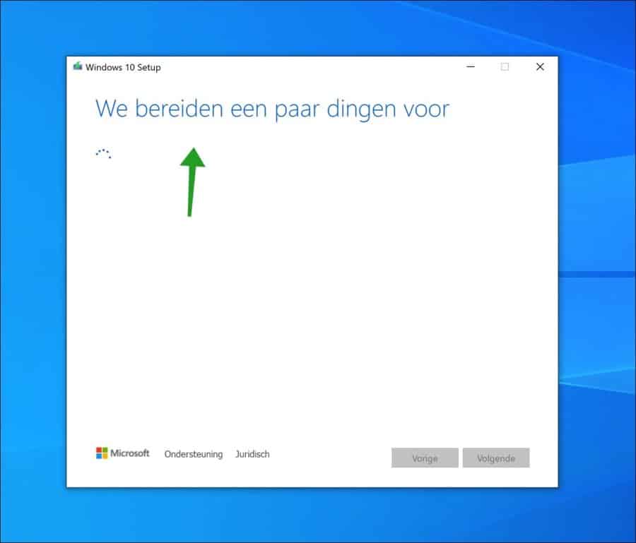 We bereiden een paar dingen voor