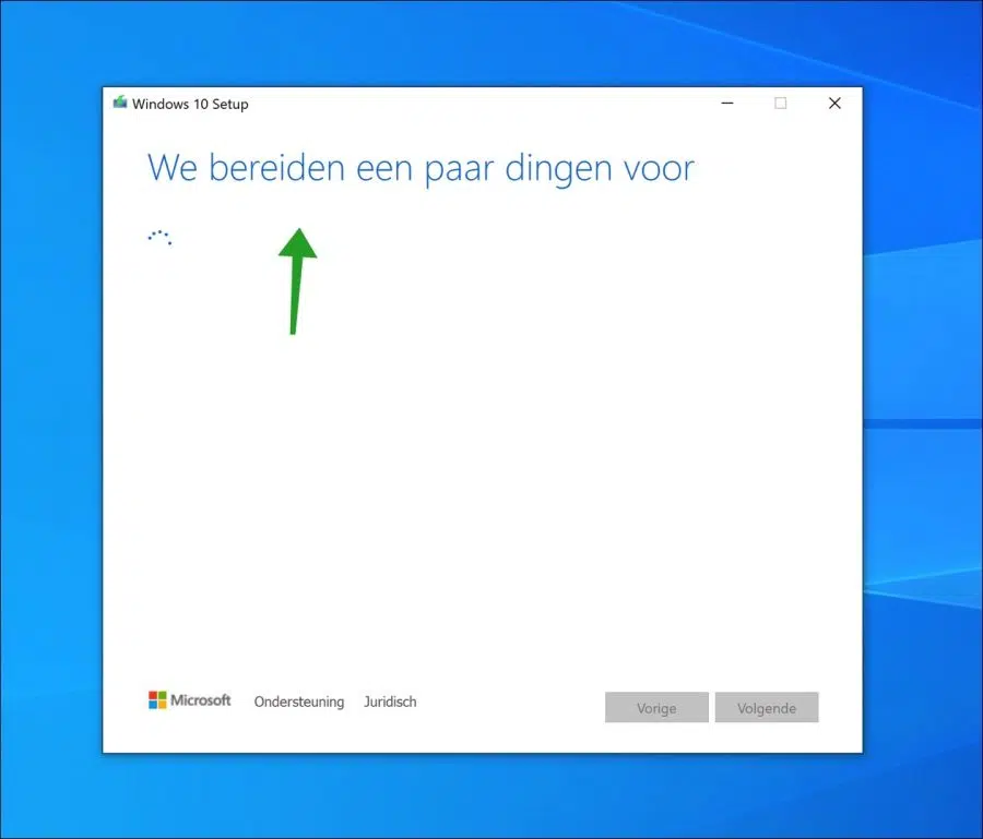 We bereiden een paar dingen voor
