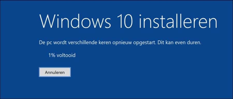 Windows 10 installeren