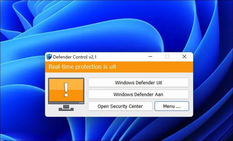 Windows defender uit