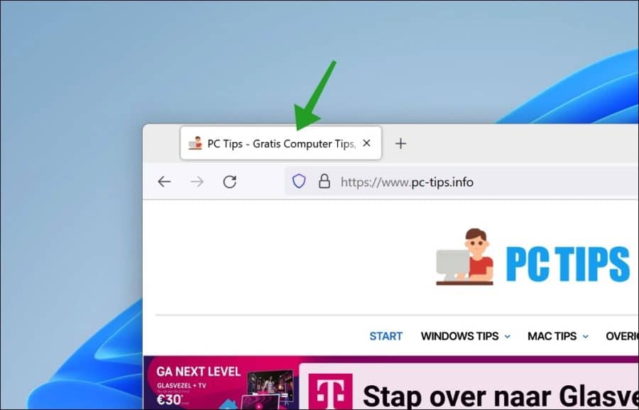 Double click on tab to close tab in Firefox