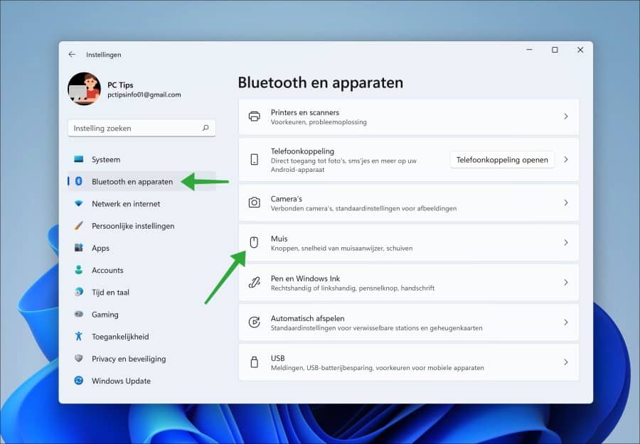 Öffnen Sie die Mauseinstellungen in Windows 11