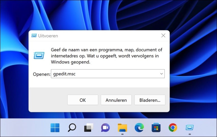 gpedit openen
