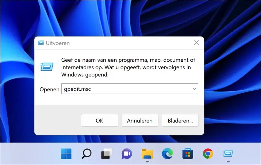 gpedit openen