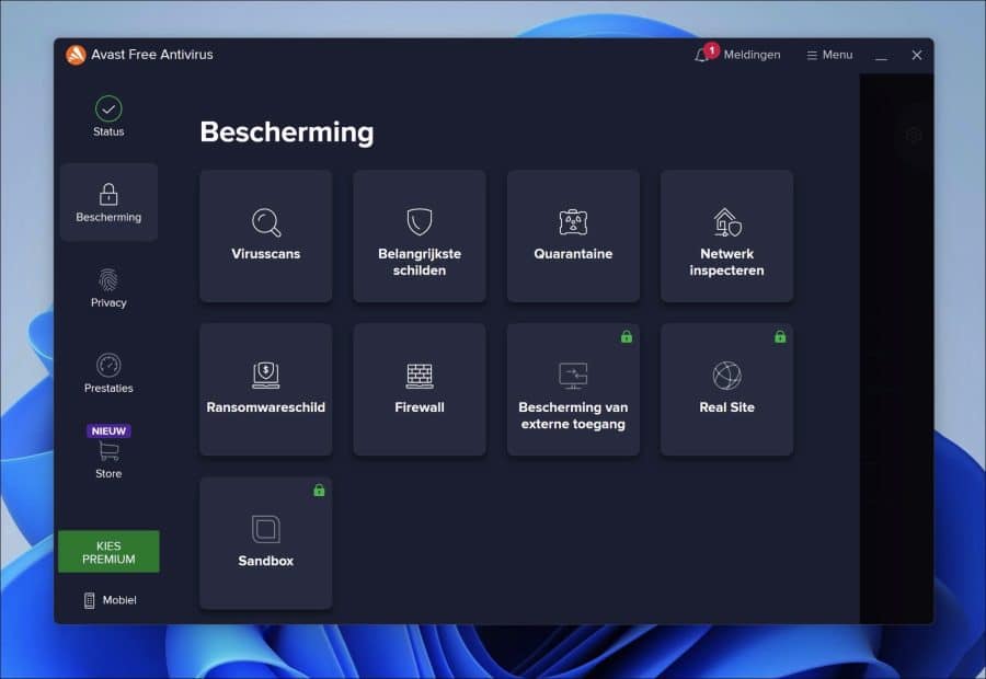 Avast antivirus bescherming