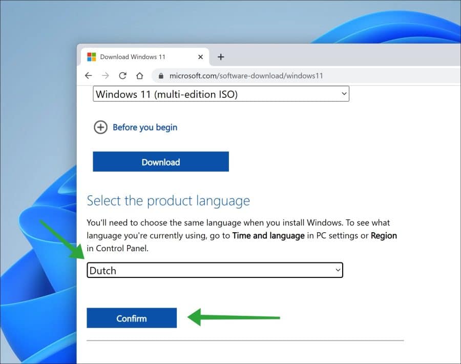 Windows 11 22h2 ISO-Download auf Niederländisch