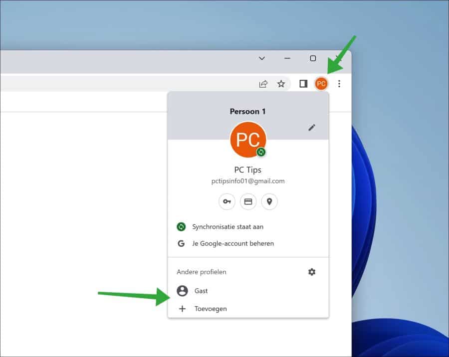 ajouter un profil à Google Chrome