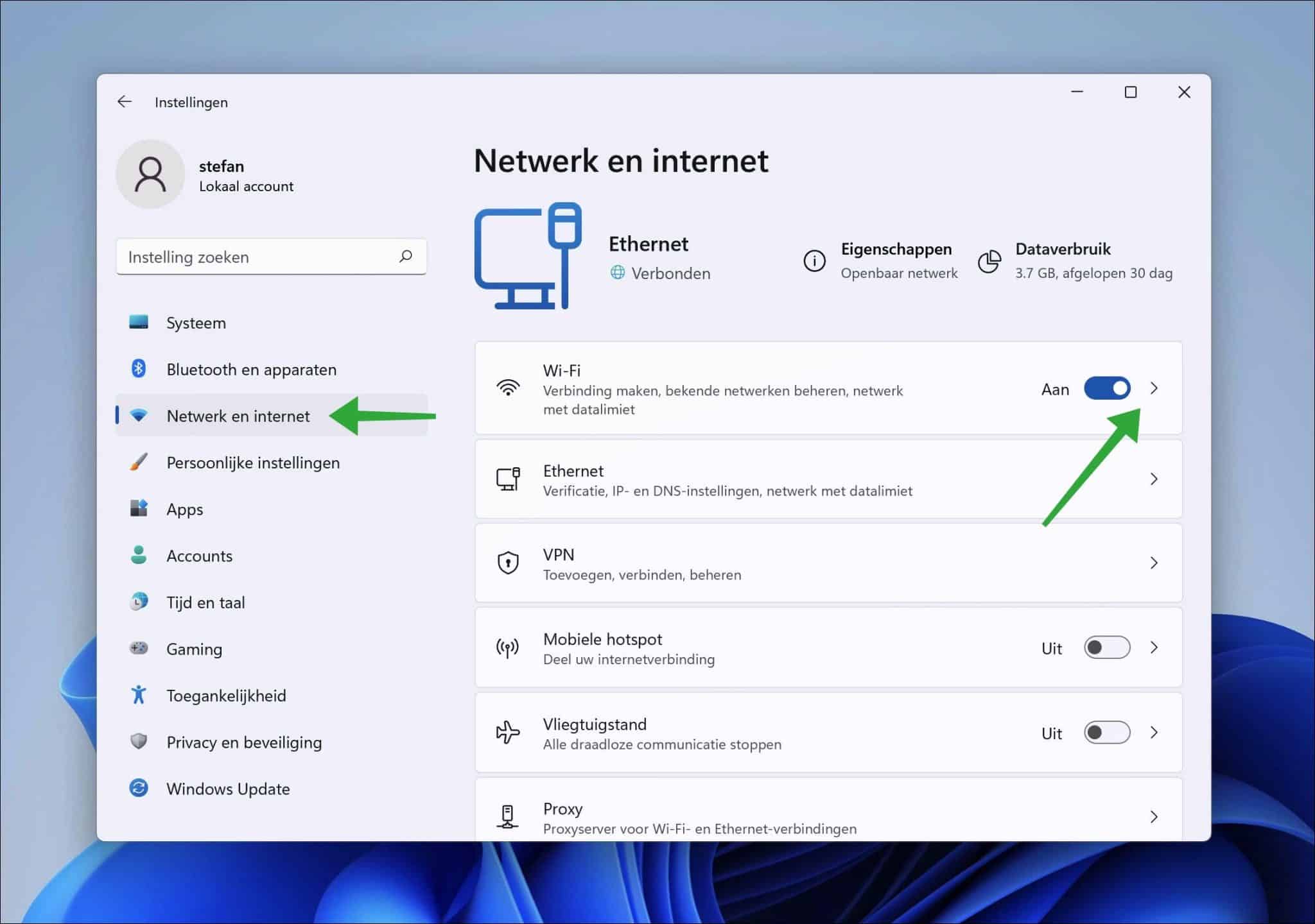 Wifi inschakelen in Windows 11 zo werkt het!