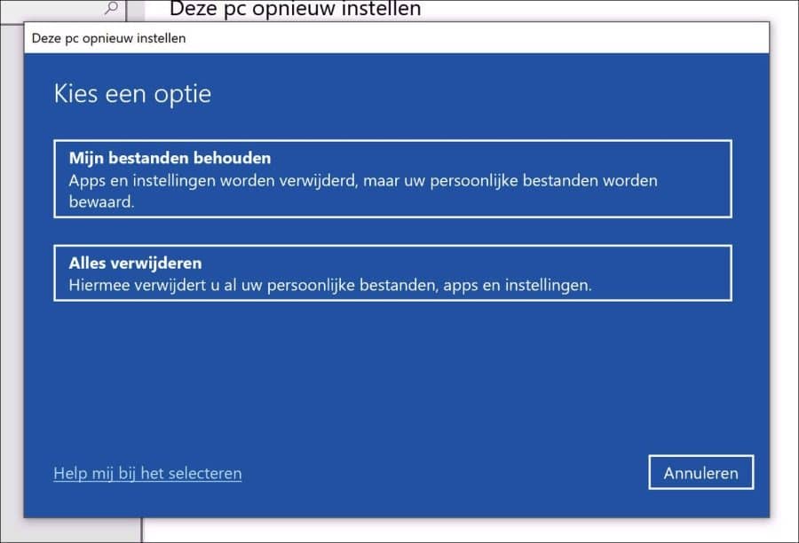 Reinstall Windows 10