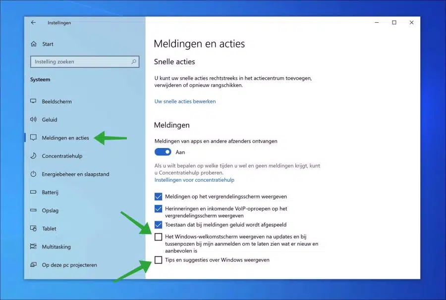 Tips en suggesties over Windows uitschakelen