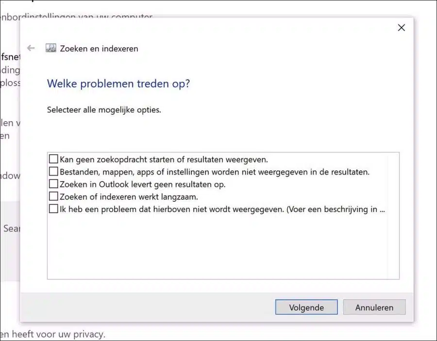 Welke problemen treden er op