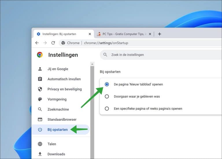 GOOGLE INSTELLEN ALS STANDAARD ZOEKMACHINE CHROME visual data 7