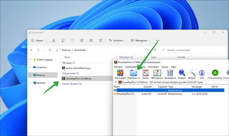 RAR bestand openen met WinRAR