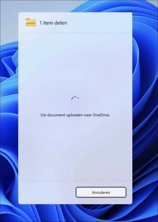 Uw document uploaden naar OneDrive