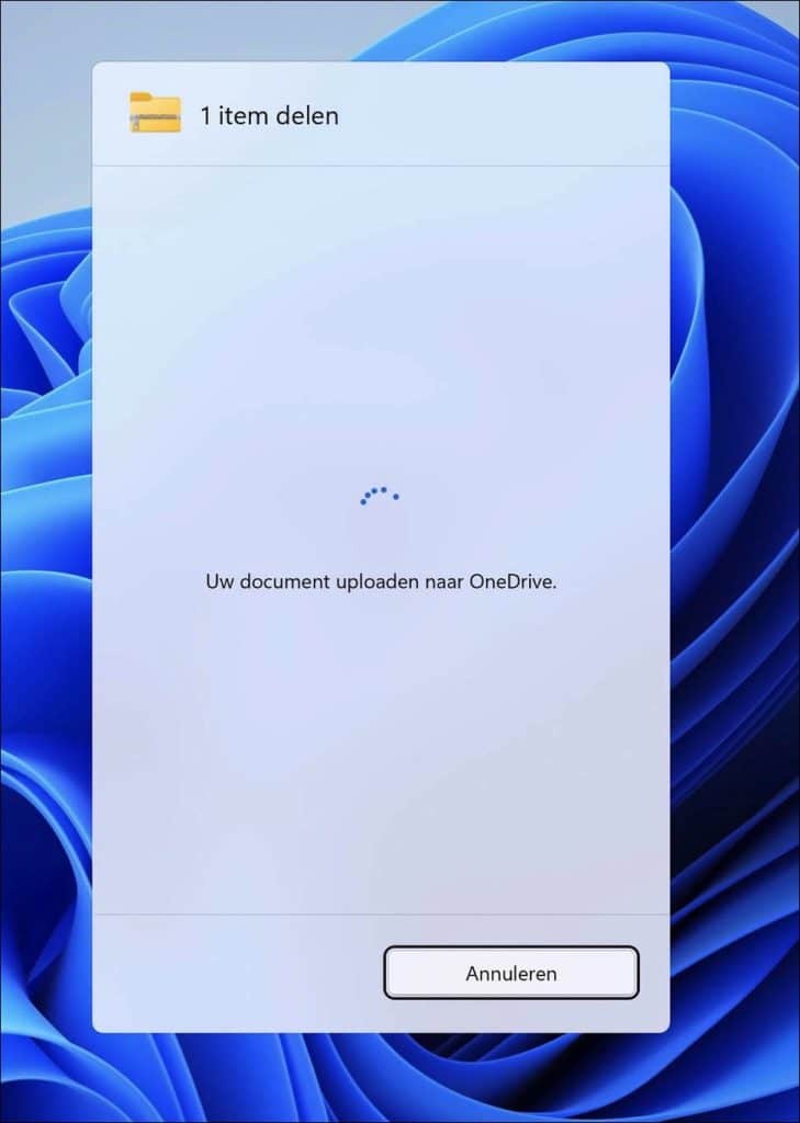 Lokale bestanden delen via OneDrive in Windows 11