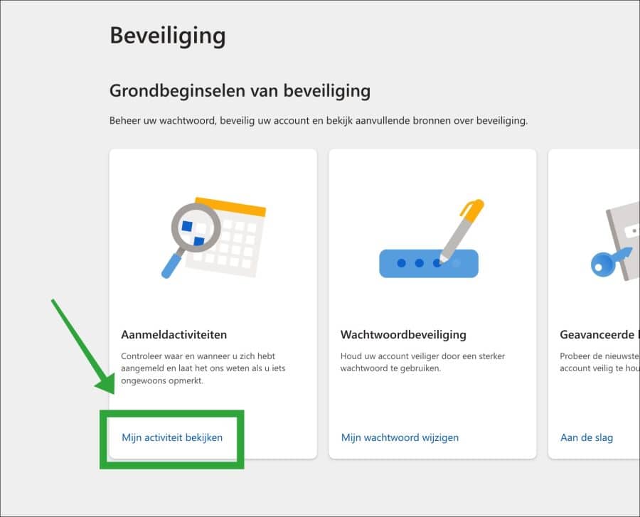 Aanmeldactiviteit