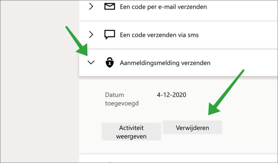 Aanmeldingsmelding verzenden