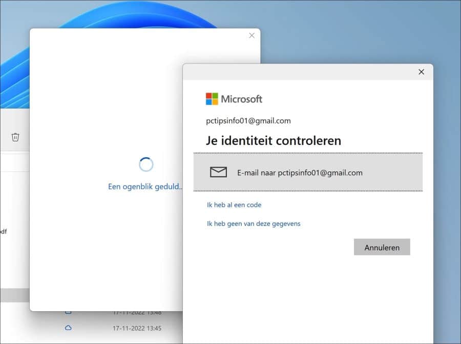 Identiteit controleren persoonlijke kluis