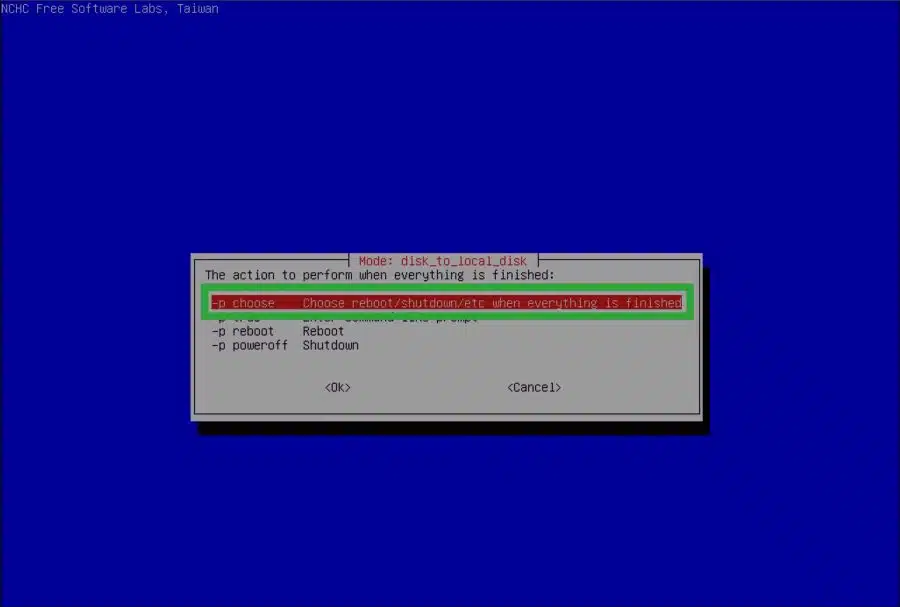 Reboot als het klaar is