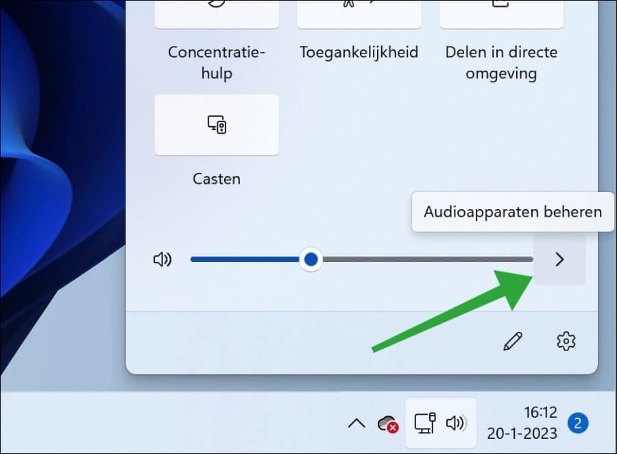 Audioapparaten beheren