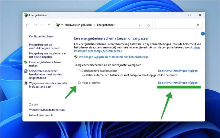 Schémas de gestion de l'énergie