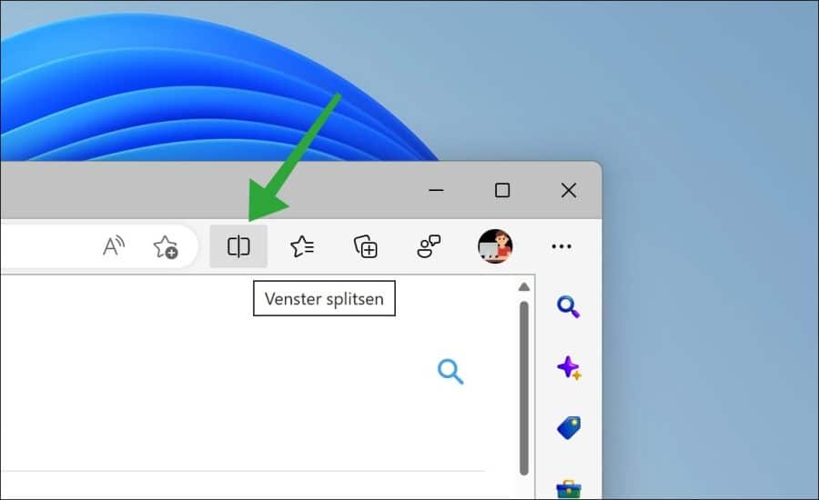 Venster Splitsen in Microsoft Edge