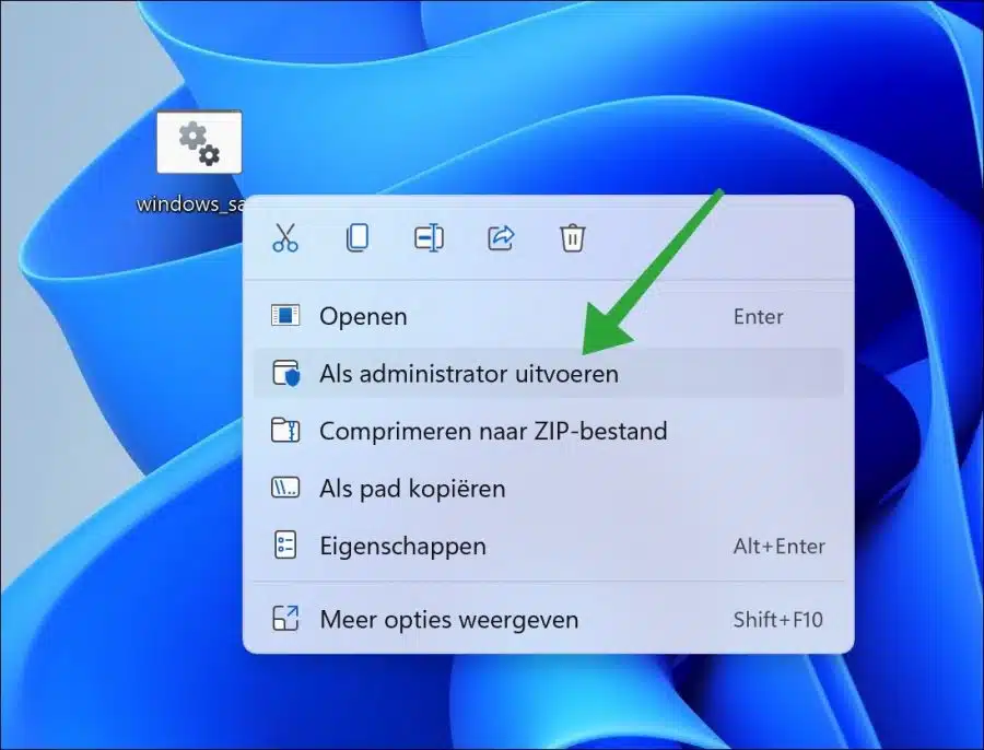 als administrator utivoeren