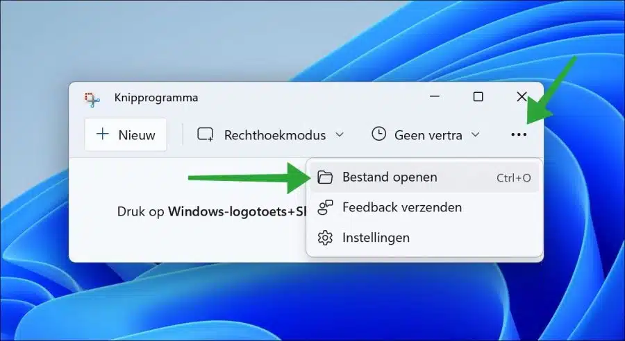 Bestand openen knipprogramma