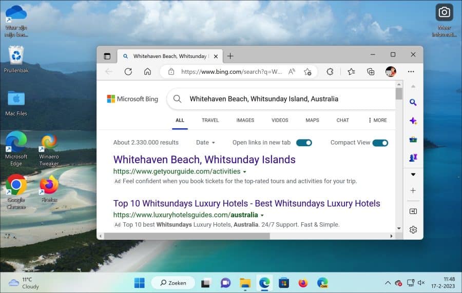 Windows Spotlight thema in Windows 11