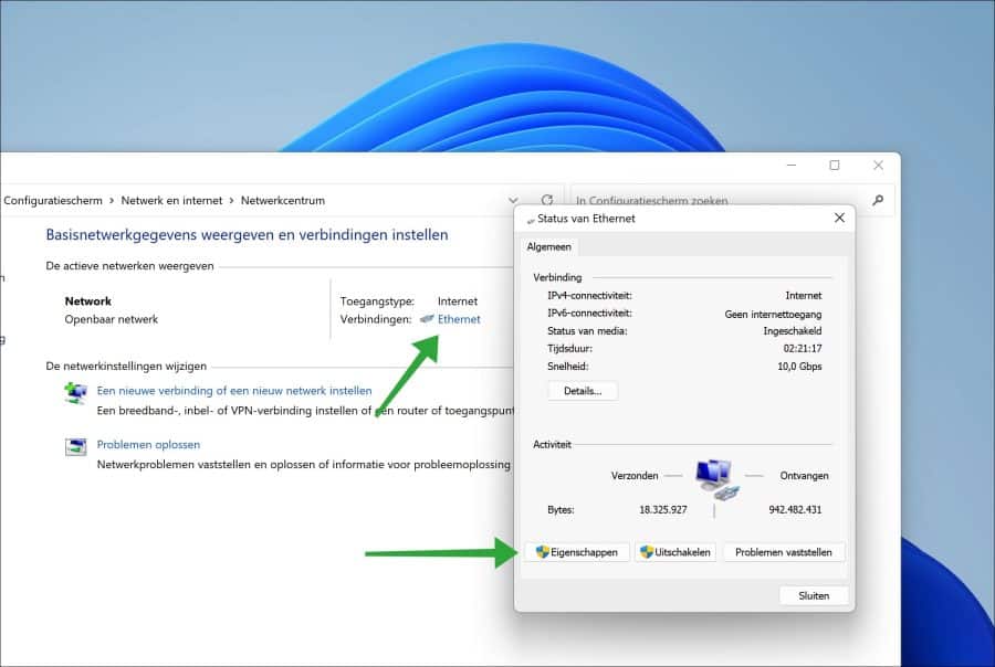 WLAN-Eigenschaften