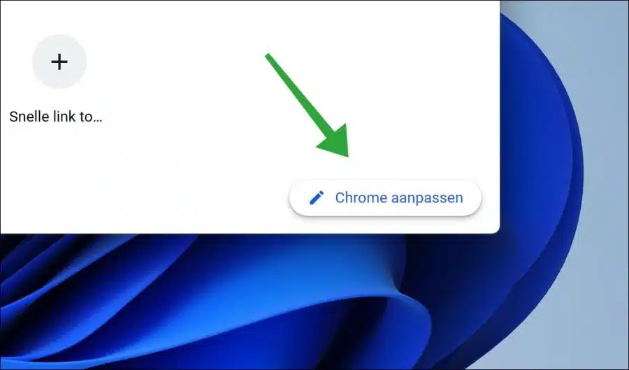 Chrome aanpassen