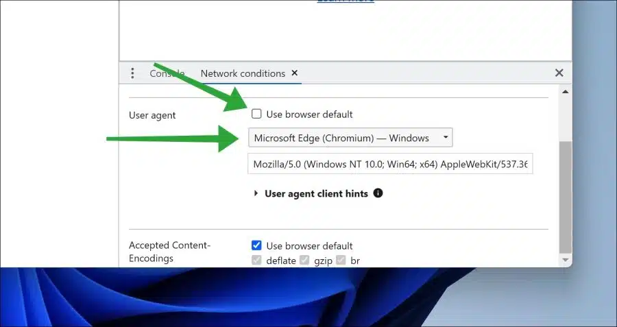 user agent microsoft edge