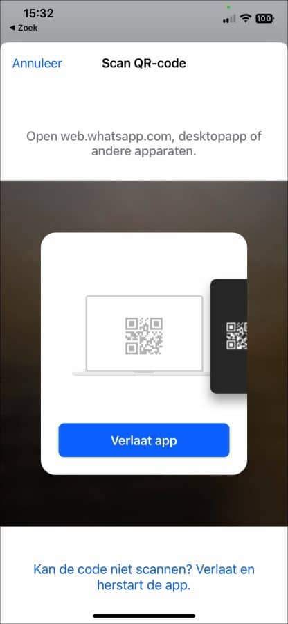 Whatsapp qr code scannen