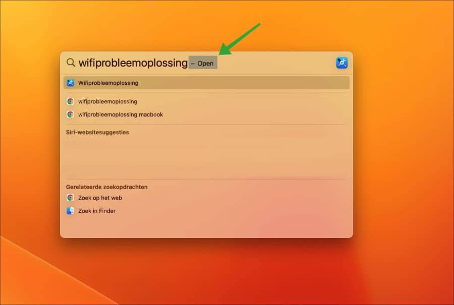 wifiprobleemoplossing uitvoeren mac