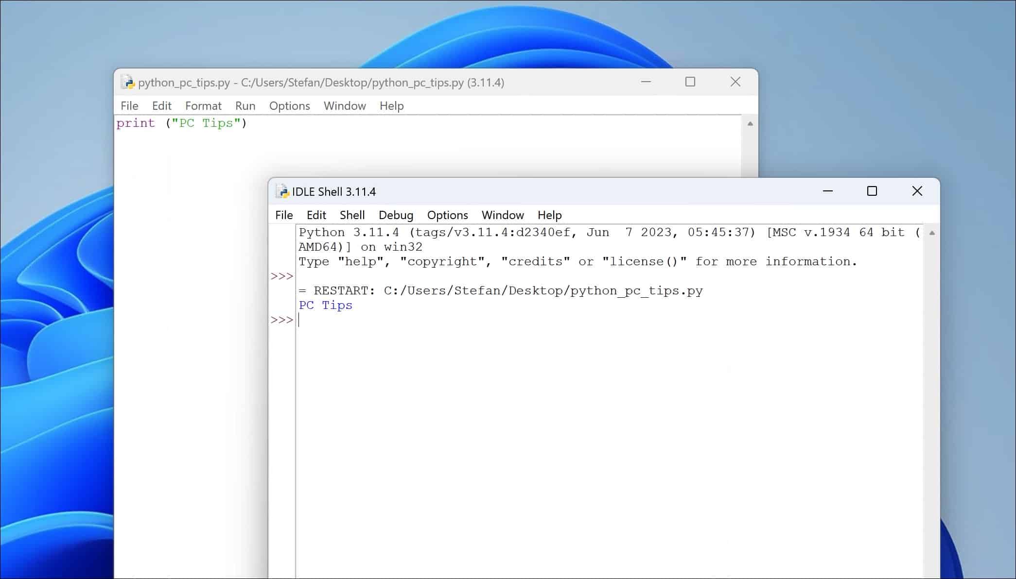 Python installeren en gebruiken in Windows 11
