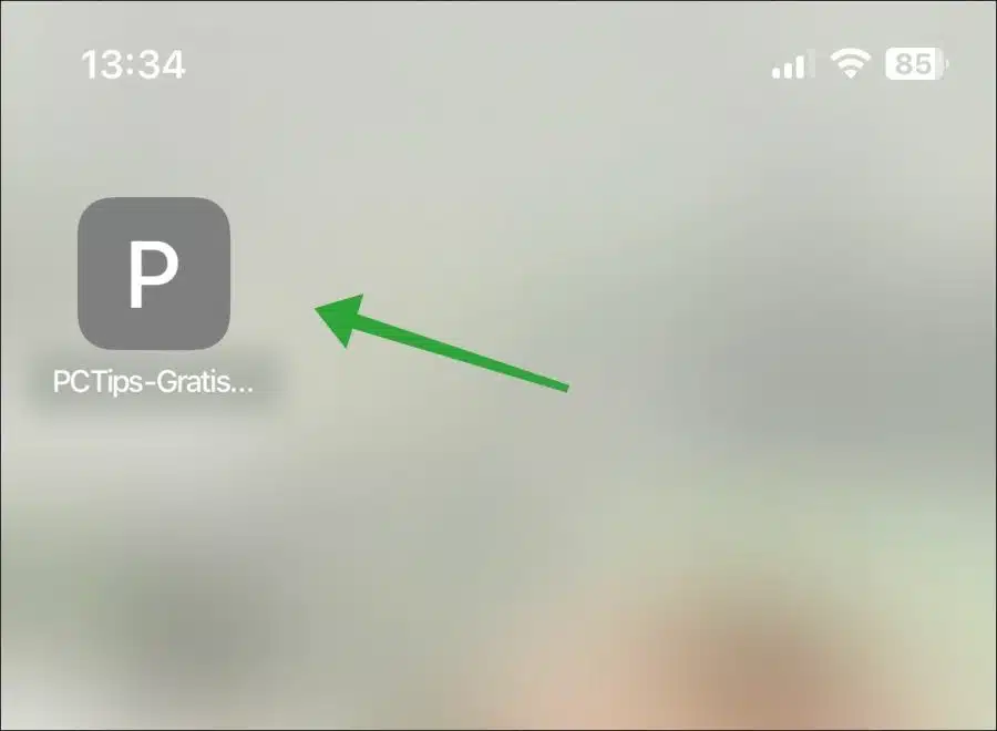 Website snelkoppeling op beginscherm iPhone