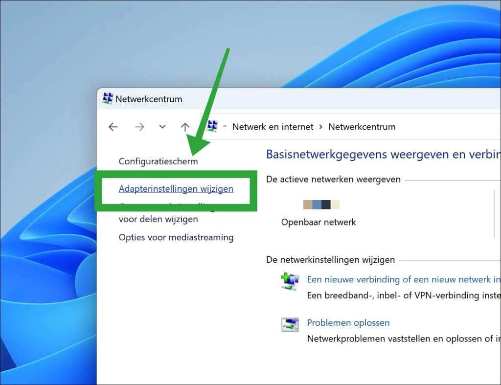 Wifi Voorkeursband instellen op 5Ghz in Windows 11